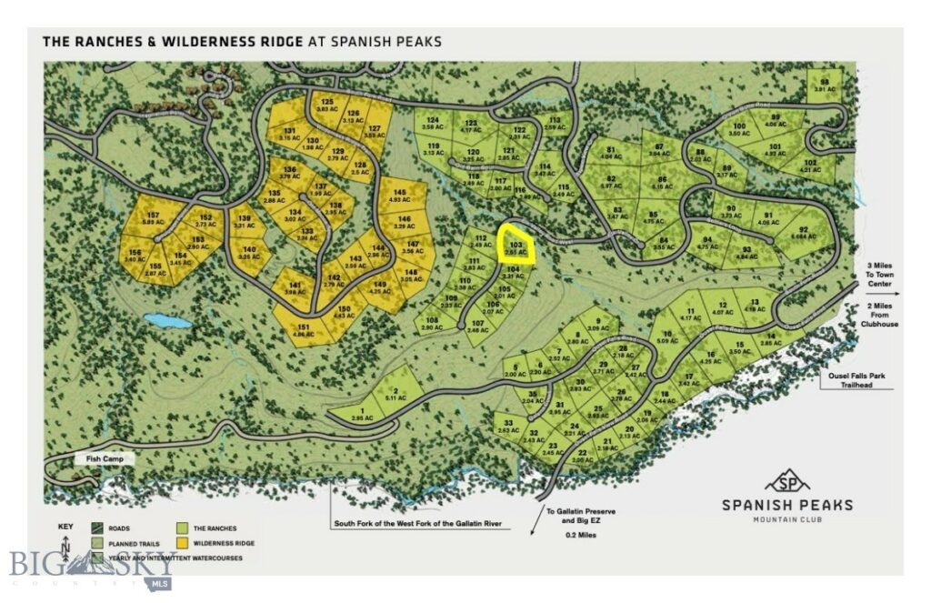 Lot 103 W Elk Valley Road, Big Sky MT 59716