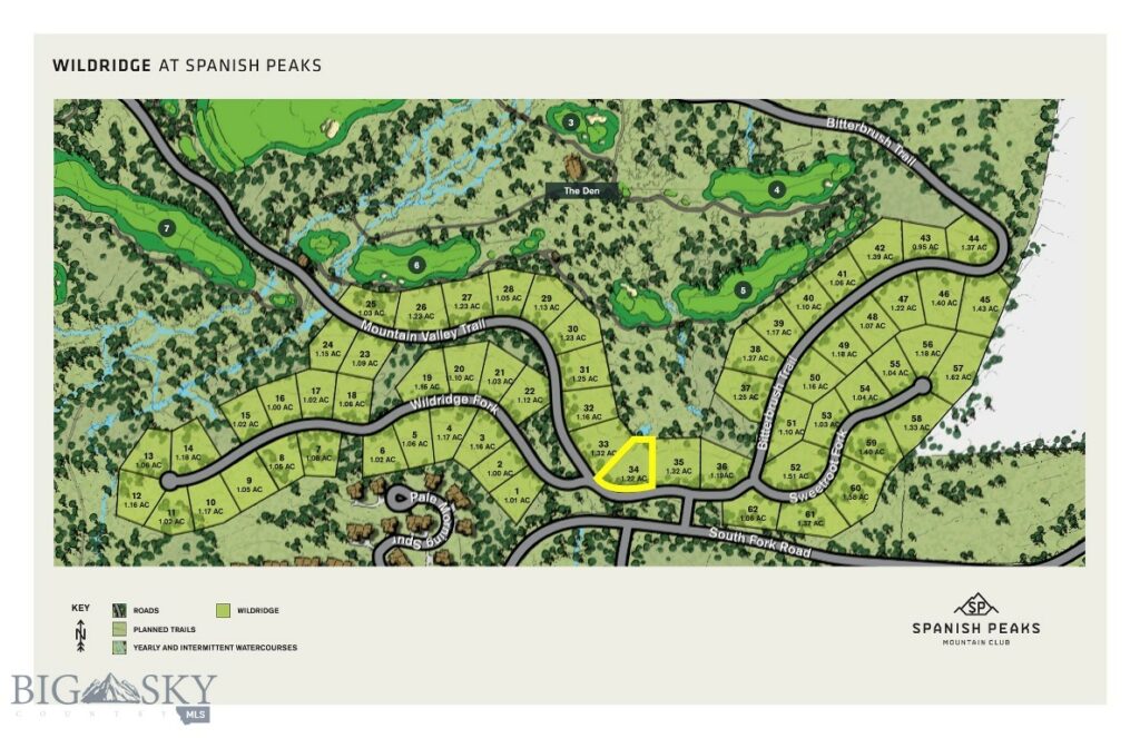Lot 34 Mountain Valley Trail, Big Sky MT 59716